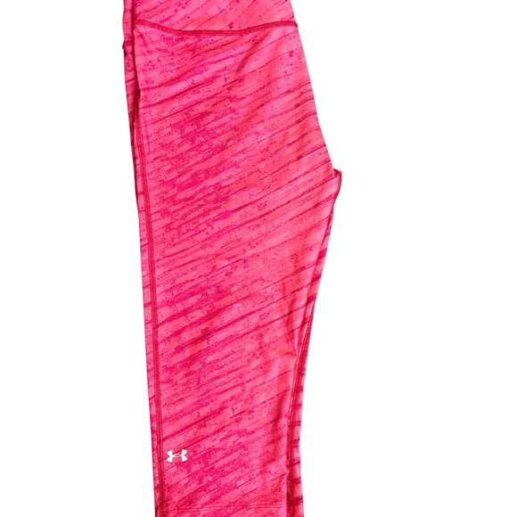 Under Armour Women's Striped Pink Capris, Size XL - Picture 1 of 4